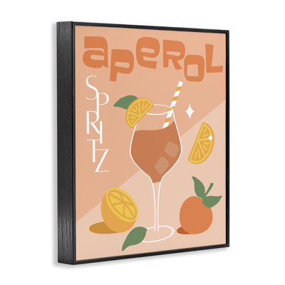 «Aperol Spirz», estampe numérique par Anna Quach