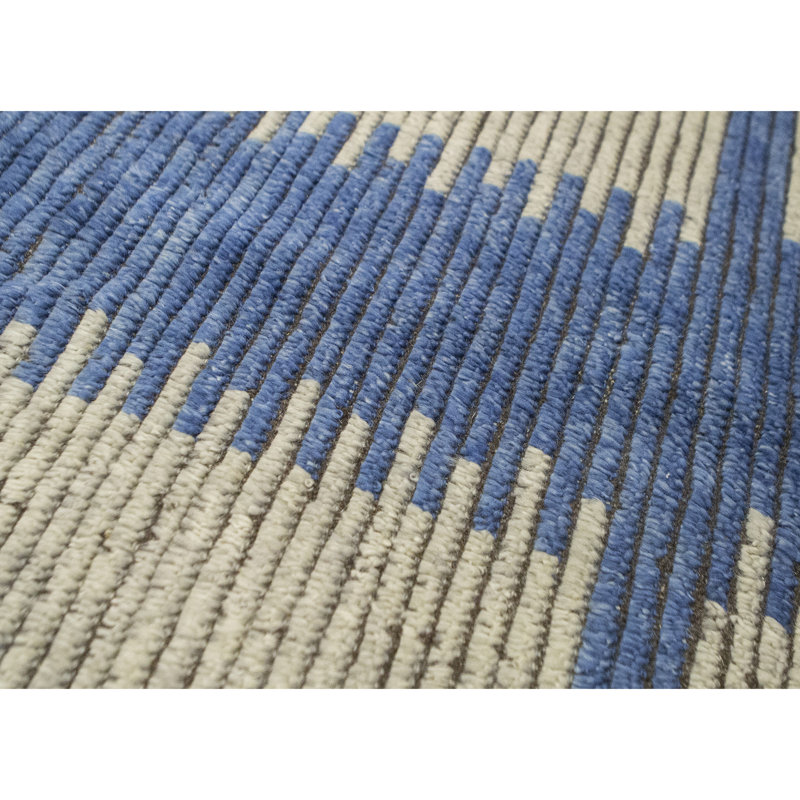 Moroccan Wool Floral Area Rug, Rectangle 8' x 10'