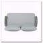 Causeuse et table en acier-1031596191