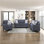 Chaise de salon en chenille durable avec coussin décoratif, meubles de conception contemporaine 1pc