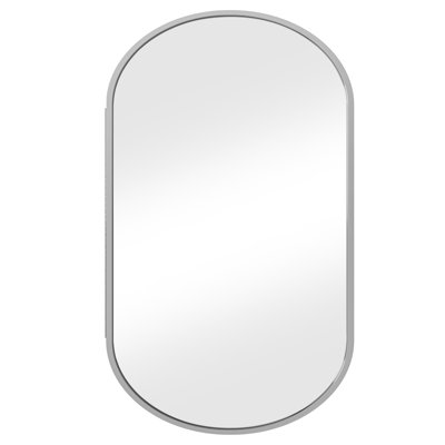 Oval Arched Wall-Mounted Bathroom Mirror Cabinet