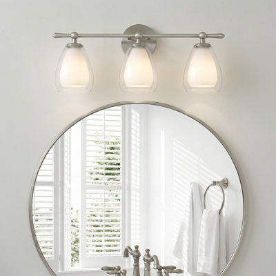 Vivienne 3-Light Brushed Nickel Vanity Light