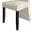 Chaise en bois noire avec housse en velours-349343674