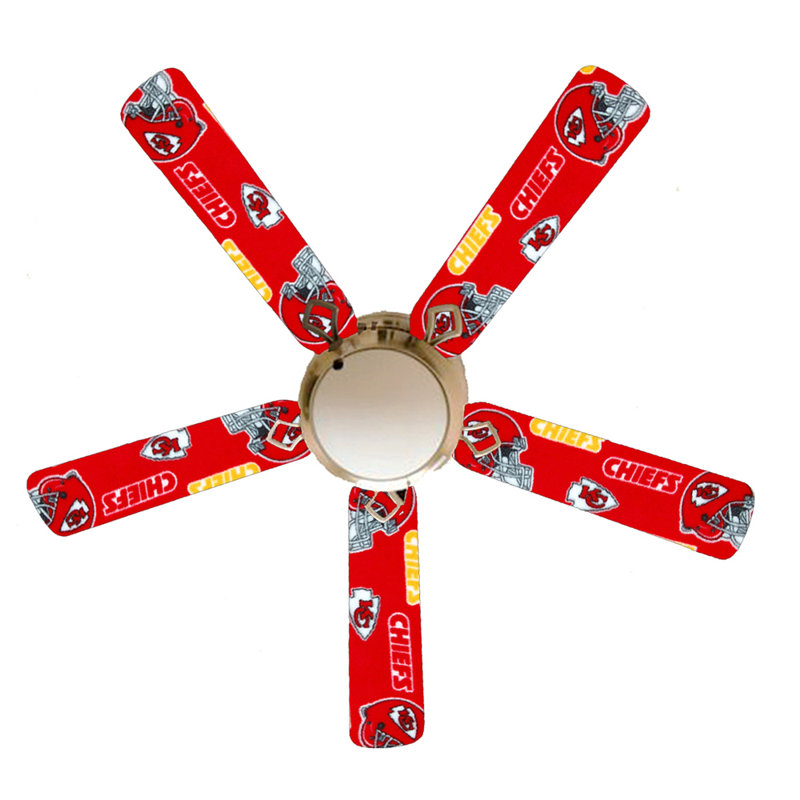 52'' Ceiling Fan with Light Kit, Kansas City Chiefs