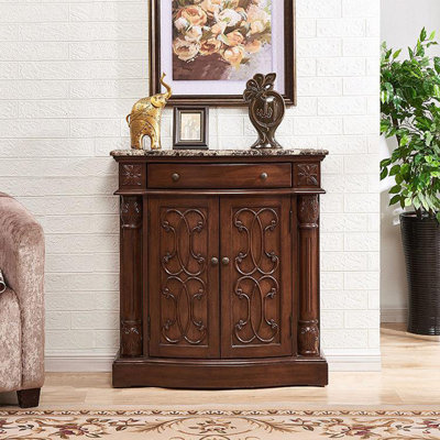 Walnut Solid + Manufactured Wood Free form Console Table