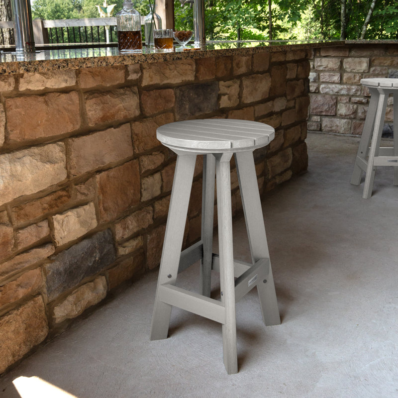 Tabouret de bar 15 po Preister, Gris havre