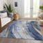 Tapis intérieur / extérieur bleu lavable à la machine 2 pi 6 po x 3 pi 10 po Claudian ACN1676-104372605