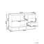 Glass Display Sideboard LEDUC White