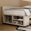 Lit plateforme simple tapissier en forme de L avec rangement et tiroirs (lit)-1134771932