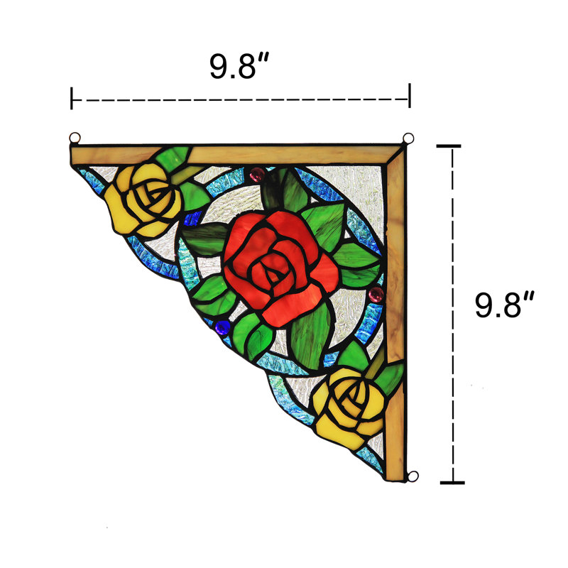 Floral Plants & Flowers Window Panel