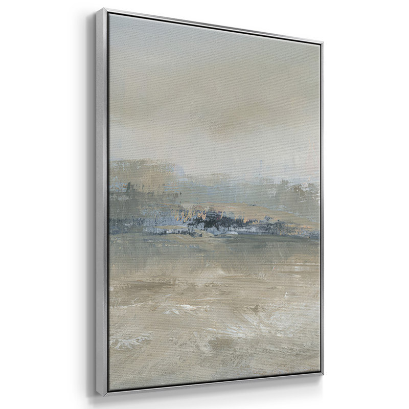 Horizon Haze - Multi Piece Framed Canvas-47276C, Silver Framed, 36" H x 75" W x 2" D