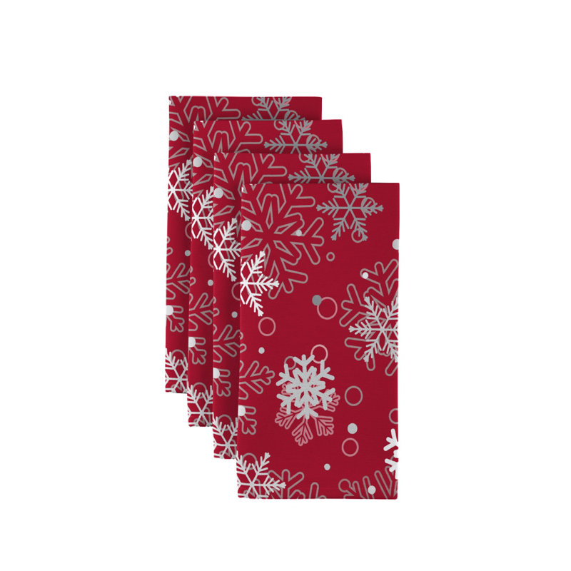 Polyester Floral Square Napkin