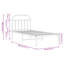 vidaXL Metal Bed Frame Bedroom Bed Base Bedstead Metal Matress Foundation-1258885561
