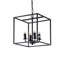 Luminaire suspendu carré 4 lumières