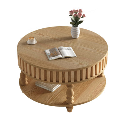 Table basse 31,5 "avec rangement rustique