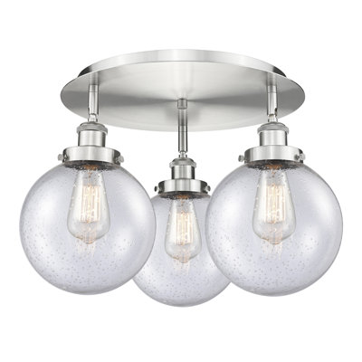 Alvi Glass Semi Flush Mount