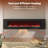 72"W Wall-Mounted Electric Fireplace