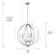 Lustre globe à 6 lumières Petitt-285346438-308103835