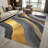 1PC Abstract Wavy Gray and Gold Foil Marble area rugs for Living Room, Soft and Comfortable, Suitable for all seasons, easy-to-maintain, machine washable Indoor floor mat, Under Table Farmhouse suitable for dining room, bedroom, entryway, home-323883123