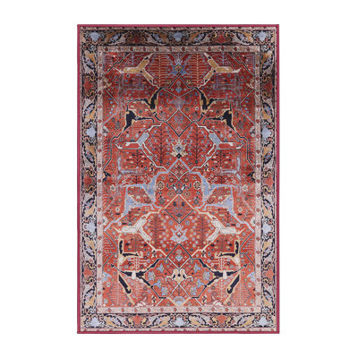 Tapis brun à motif oriental