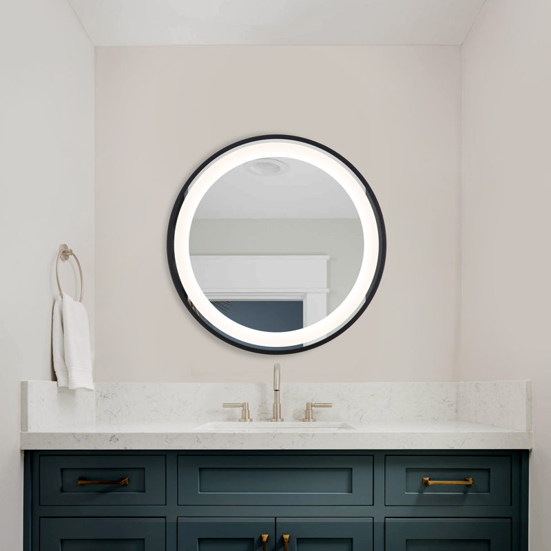 Blakewell, 24 po, noir / argent, miroir DEL en aluminium