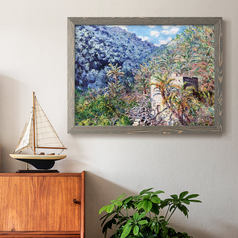 La vallée de Sasso, peinture sur toile encadrée, Gris, H 26 po x l 38 po