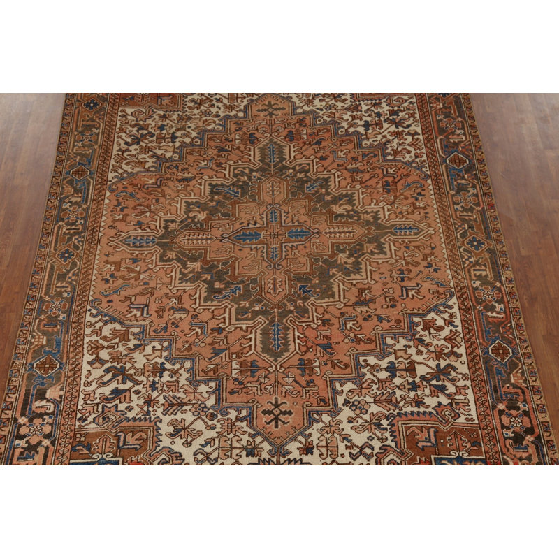 Tapis géométrique rétro 8 x 10