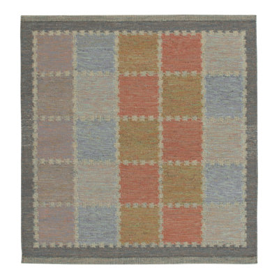 Scandinavian Wool Geometric Area Rug