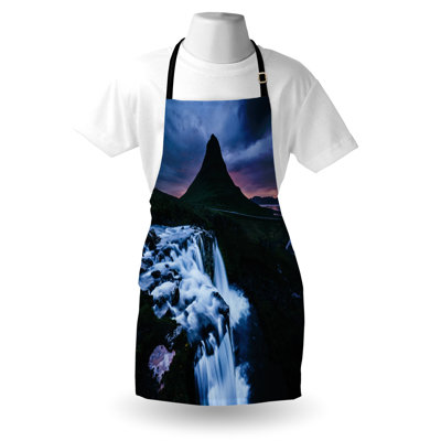 Bungalow Rose Landscape Apron Unisex Kirkjufell Iceland Nature Adult Size Multicolor
