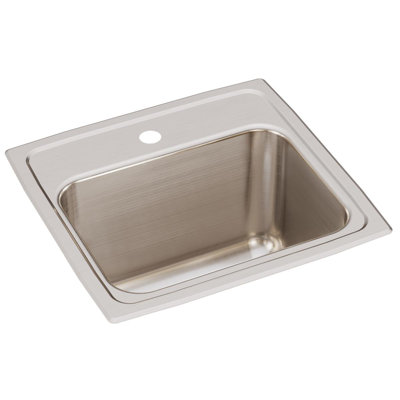 Lustertone 17" L x 16" W Drop-In Kitchen Sink
