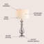 Lampe de table 32 po Elkins Park