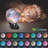 7.1inch Galaxy Lamp 16 Colours Moon Lamp,Remote & Touch Control USB Rechargeable(Black Hand Base)
