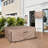 600D Heavy Duty Canvas Waterproof Rectangular Patio Table Cover 88L x 62W x 28H inch for Outdoor Dining Set
