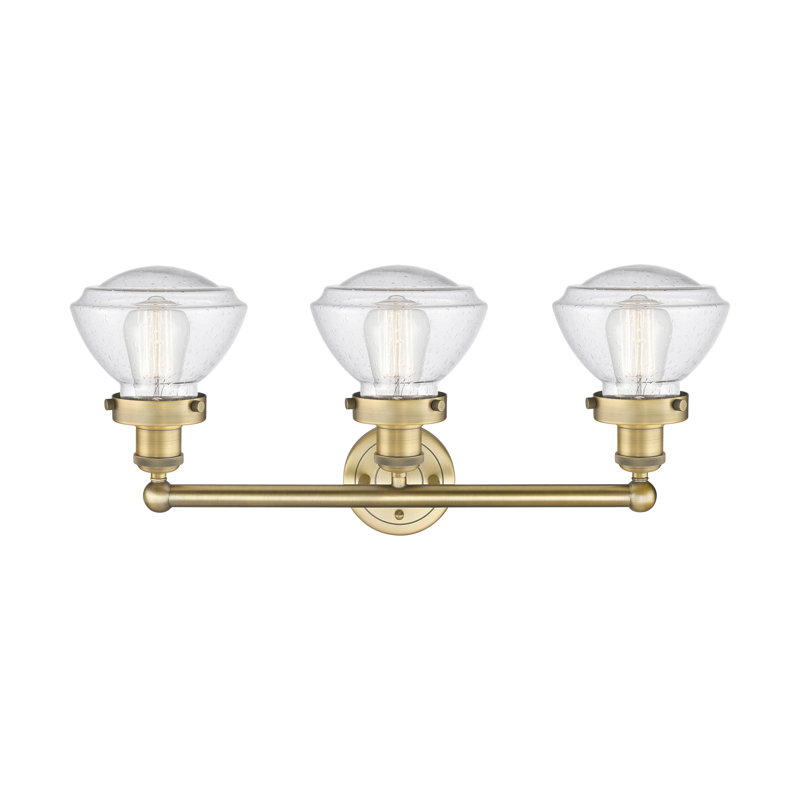 Éclairage pour meuble-lavabo 3 lumières 25 po Almarosa, Laiton brossé