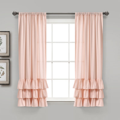 Paire de rideaux semi-transparents avec passe-tringle Allison