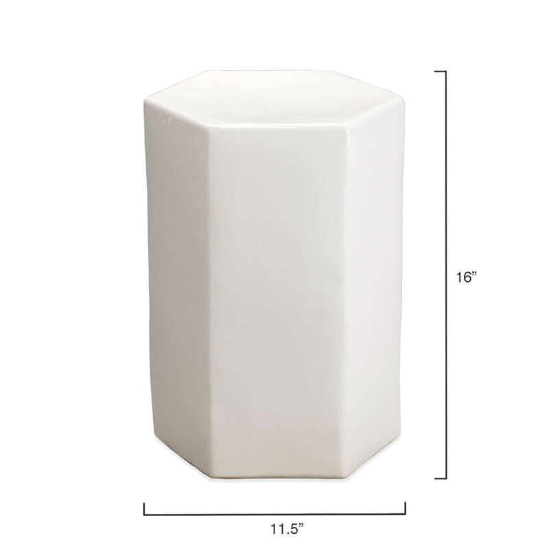 Table de bout bloc Bitania, H 10 po x l 11,5 po x P 14 po, gris