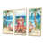 Toile naturelle avec cadre flottant