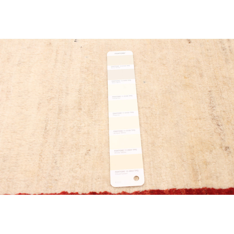 Tapis crème Kashkuli Gabbeh 4 pi 6 po x 5 pi 7 po