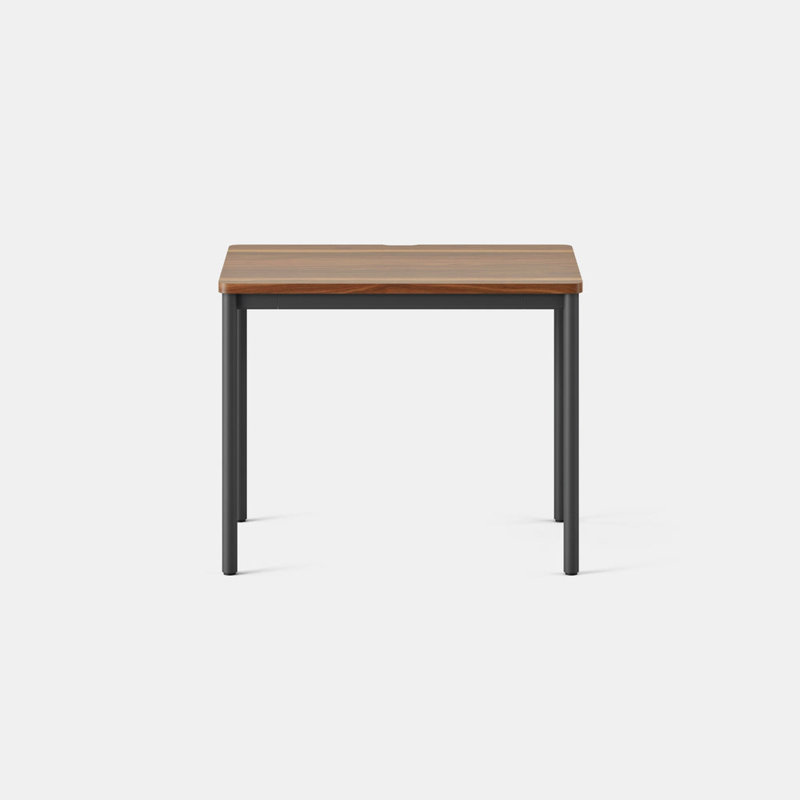 Daily Desk, Charcoal, Walnut, 28.5" H x 36" W x 24" D
