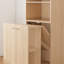 Bureau extensible, bureau avec tablettes de rangement et roulettes mobiles, bureau pliable adapté aux petits appartements et bureaux, Burlywood
