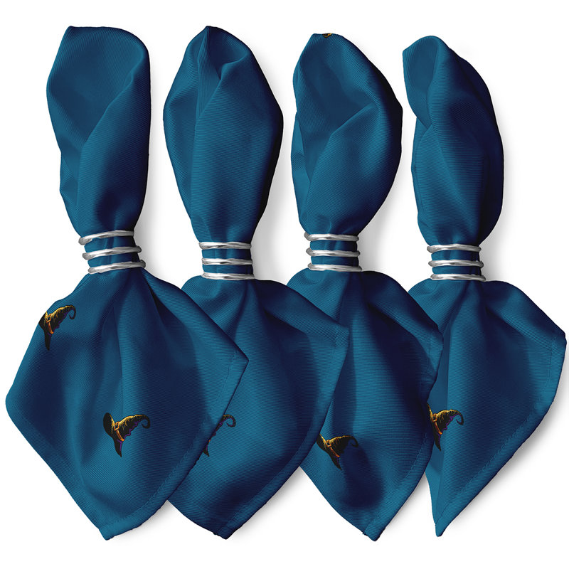 Ensemble de serviettes 4 pièces, L 18 po x L 18 po, Bleu