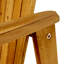Chaises de salle à manger d'extérieur résistantes aux intempéries en bois d'acacia Adirondack (ensemble de 2), finition naturelle