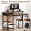 Andrick Modular Synthetic Laminate Iron Computer Desk-621831544