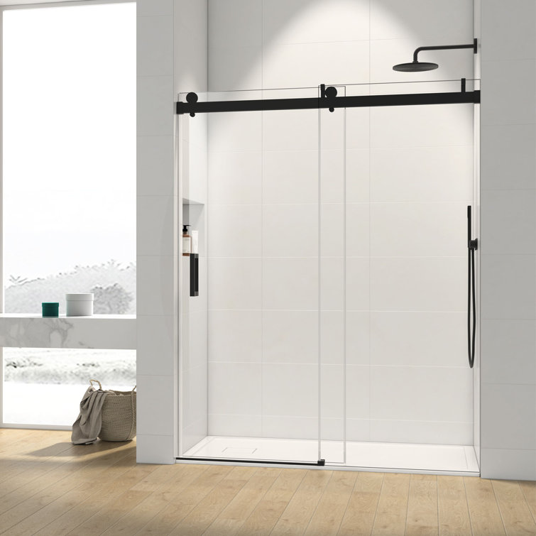 60" W X 76" H Single Sliding Frameless Shower Door