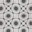 Carreau de céramique à motif de cercles 4 po x 4 po Twenties