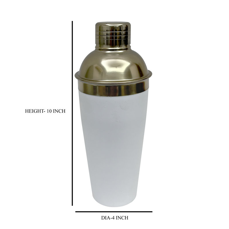 Shaker Eftenia, Blanc / doré