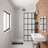 Pyramid 36" Wall-Mounted Solid Surface Rectangular Bathroom Sink with Ramp Basin, Multiple Colors & Faucet Hole Options-872538469-898419830