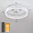 Firebaugh 19.7'' Modern Indoor Living Acrylic LED Ceiling Fan with Remote Control-1667716232