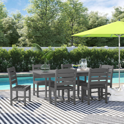 POLYWOOD x Sol 72 7-Piece Traditional Dining Set