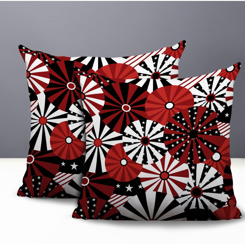 Coussin réversible intérieur / extérieur 2 ensembles Sovereignty, 18x18, Noir